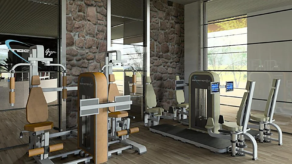 Interno di una palestra attrezzata con i macchinari Connection Gym