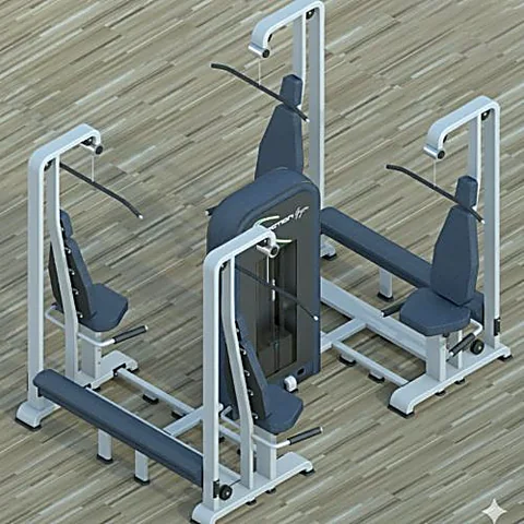 Configurazione tandem a due postazioni con pacchi pesi indipendenti