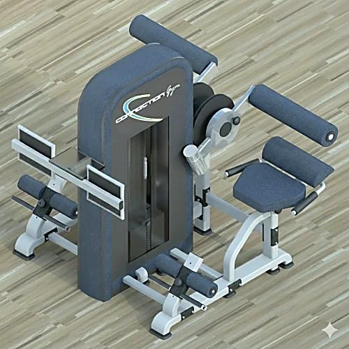 Render tecnico del macchinario Connection Gym visto di tre quarti